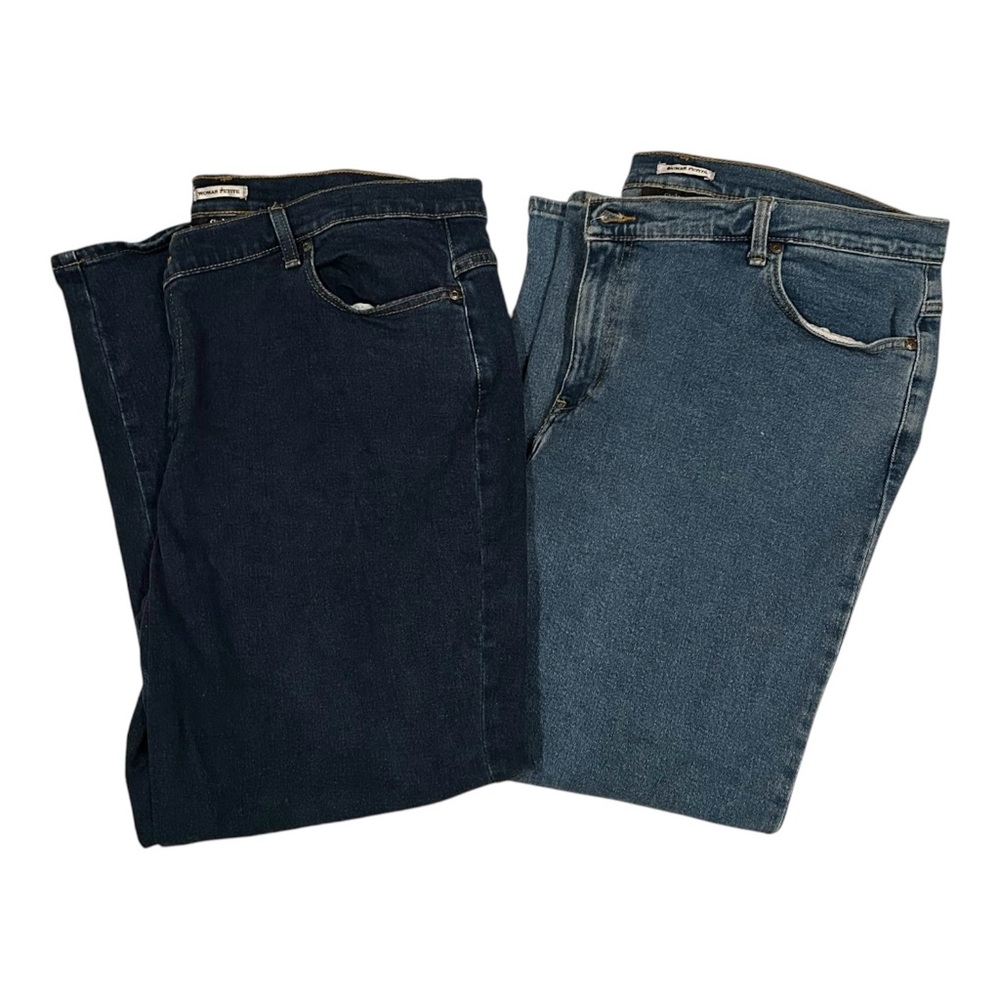 Lot 2) Style & Co. Denim Jeans Capri Straight Stretch 20WP Plus Petite